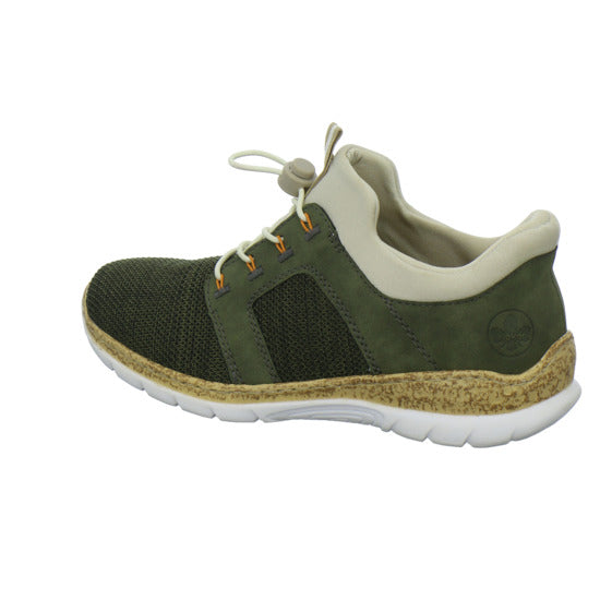 Rieker Schnürhalbschuhe oliv - 360° Ansicht