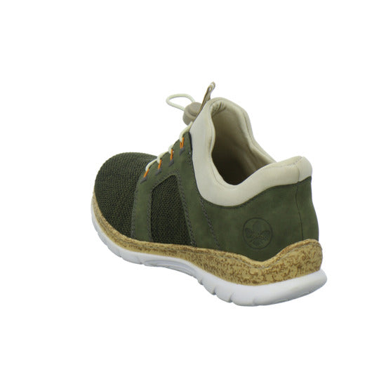 Rieker Schnürhalbschuhe oliv - 360° Ansicht