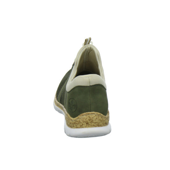 Rieker Schnürhalbschuhe oliv - 360° Ansicht