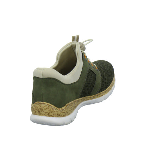 Rieker Schnürhalbschuhe oliv - 360° Ansicht