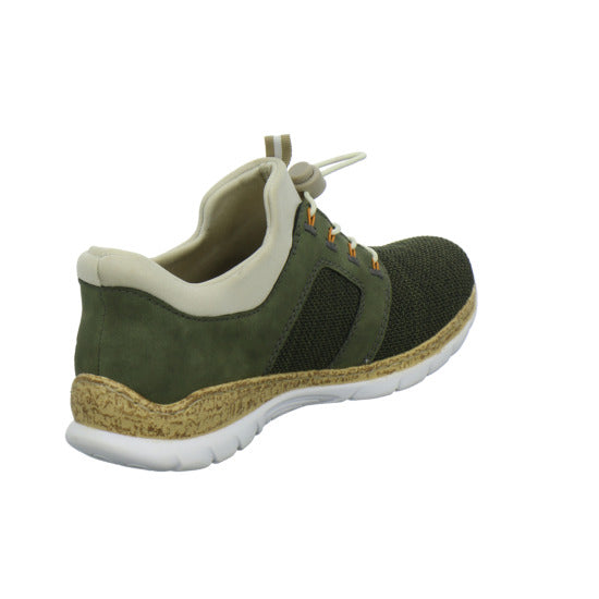 Rieker Schnürhalbschuhe oliv - 360° Ansicht