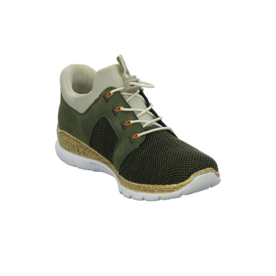 Rieker Schnürhalbschuhe oliv - 360° Ansicht