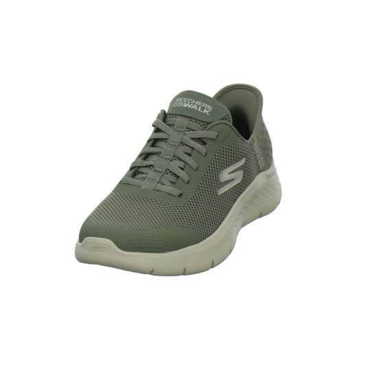 Skechers Slip Ins Schnürhalbschuhe oliv