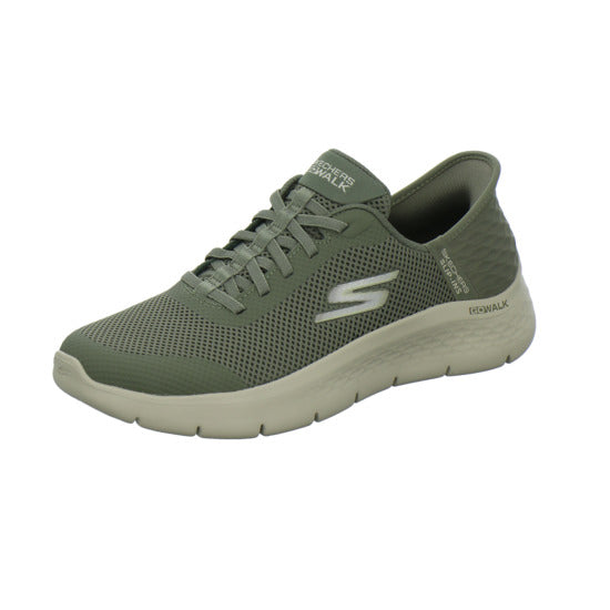 Skechers Slip Ins Schnürhalbschuhe oliv