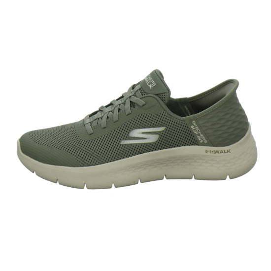 Skechers Slip Ins Schnürhalbschuhe oliv