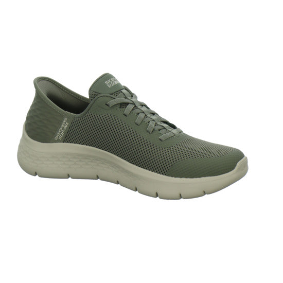 Skechers Slip Ins Schnürhalbschuhe oliv