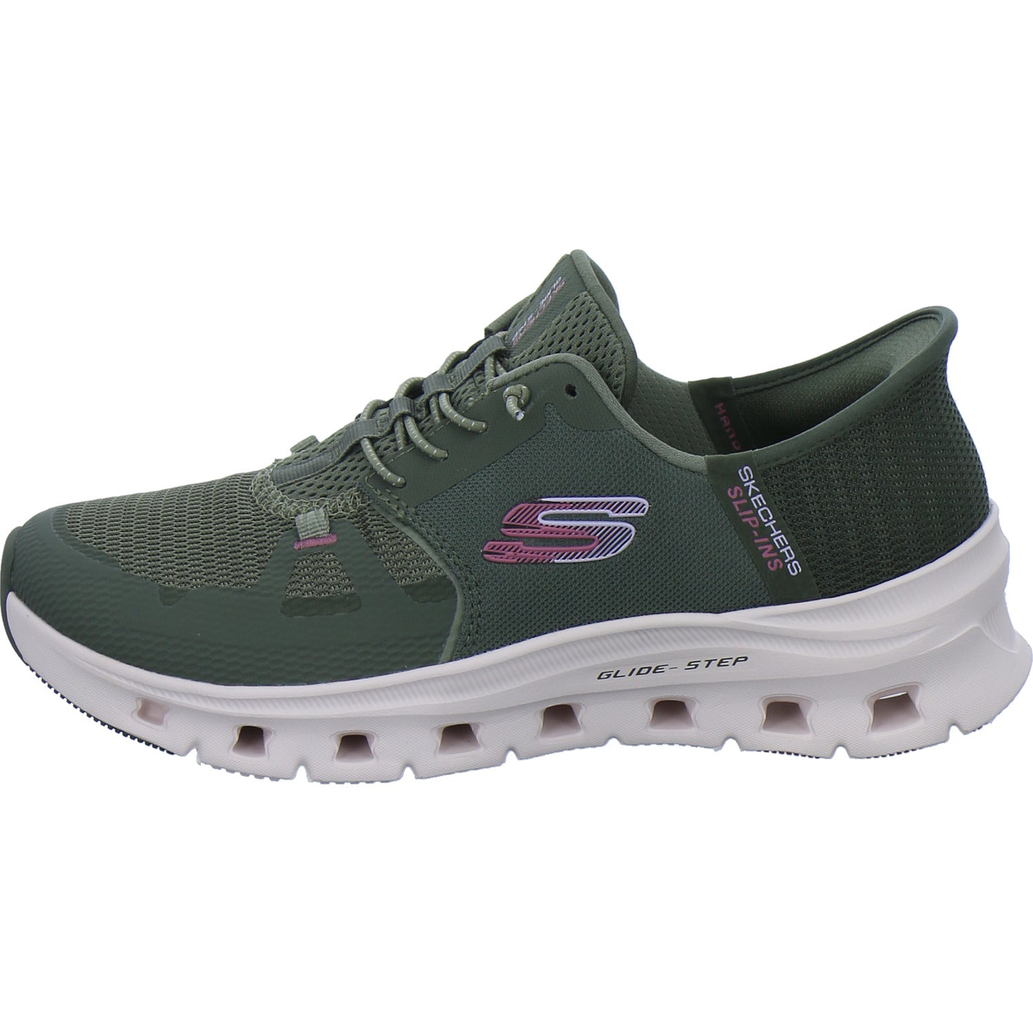 Skechers Sneaker Damen Glide Step Slip-Ins oliv
