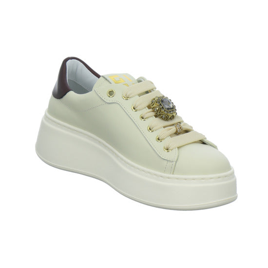 GIO+ Schnürhalbschuhe Beige - 360° Ansicht