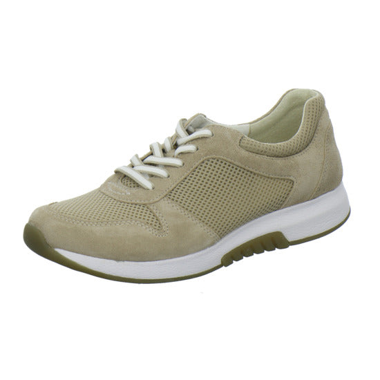 Gabor Comfort Rolling Soft Schnürhalbschuhe Beige - 360° Ansicht