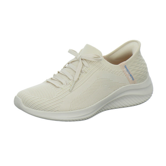 Skechers SLIP INS ULTRA FLEX Schnürhalbschuhe Beige - 360° Ansicht