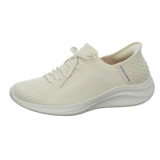Skechers SLIP INS ULTRA FLEX Schnürhalbschuhe Beige - 360° Ansicht