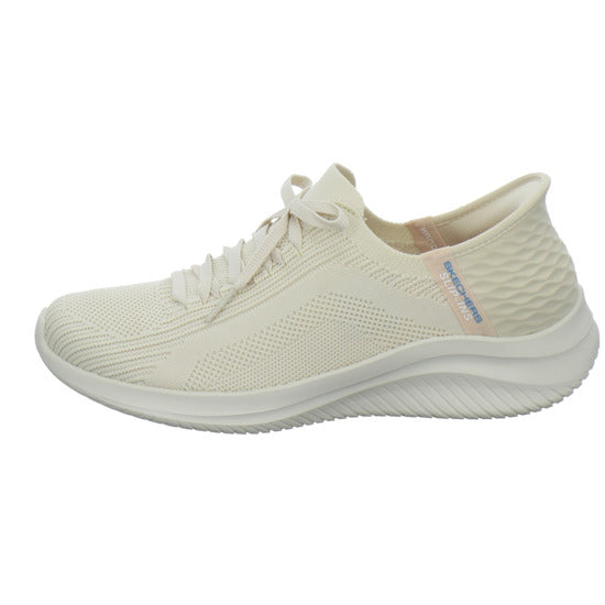Skechers SLIP INS ULTRA FLEX Schnürhalbschuhe Beige - 360° Ansicht