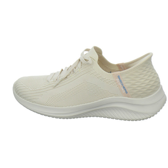 Skechers SLIP INS ULTRA FLEX Schnürhalbschuhe Beige - 360° Ansicht