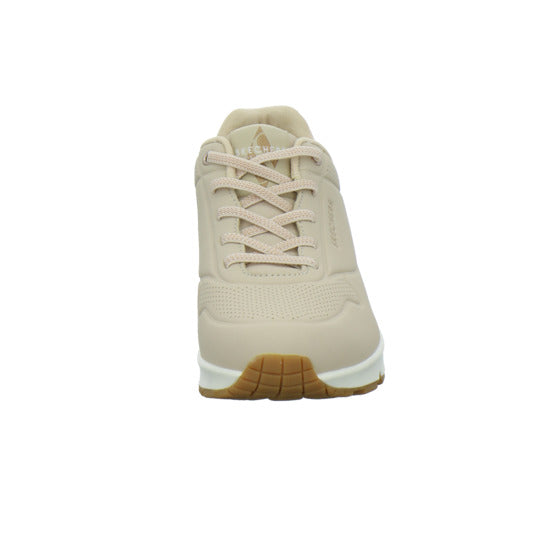 Skechers UNO SHIMMER AWAY Schnürhalbschuhe Beige - 360° Ansicht