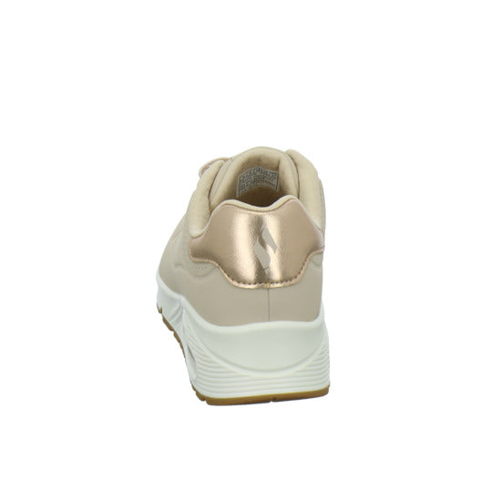 Skechers UNO SHIMMER AWAY Schnürhalbschuhe Beige - 360° Ansicht