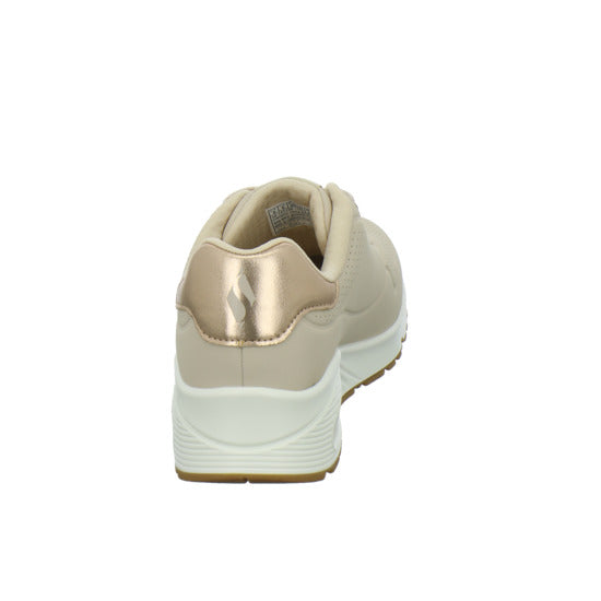 Skechers UNO SHIMMER AWAY Schnürhalbschuhe Beige - 360° Ansicht
