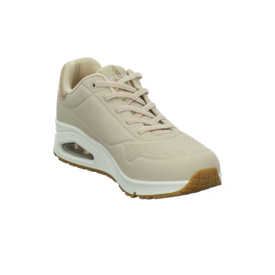 Skechers UNO SHIMMER AWAY Schnürhalbschuhe Beige - 360° Ansicht