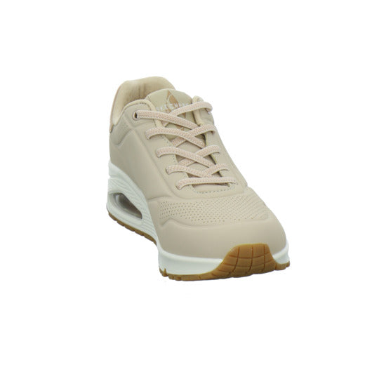 Skechers UNO SHIMMER AWAY Schnürhalbschuhe Beige - 360° Ansicht