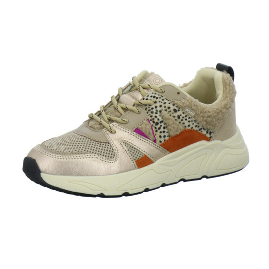Poelman Schnürhalbschuhe Beige-kombi - 360° Ansicht