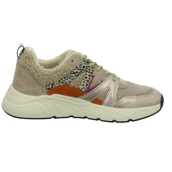 Poelman Schnürhalbschuhe Beige-kombi - 360° Ansicht