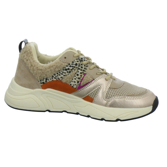 Poelman Schnürhalbschuhe Beige-kombi - 360° Ansicht