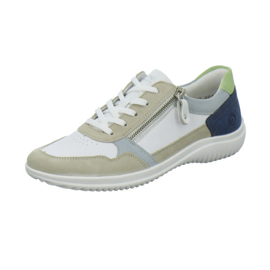 Remonte Schnürhalbschuhe Beige-kombi - 360° Ansicht