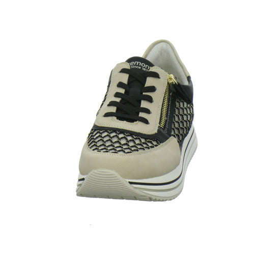 Remonte Schnürhalbschuhe Beige-kombi - 360° Ansicht