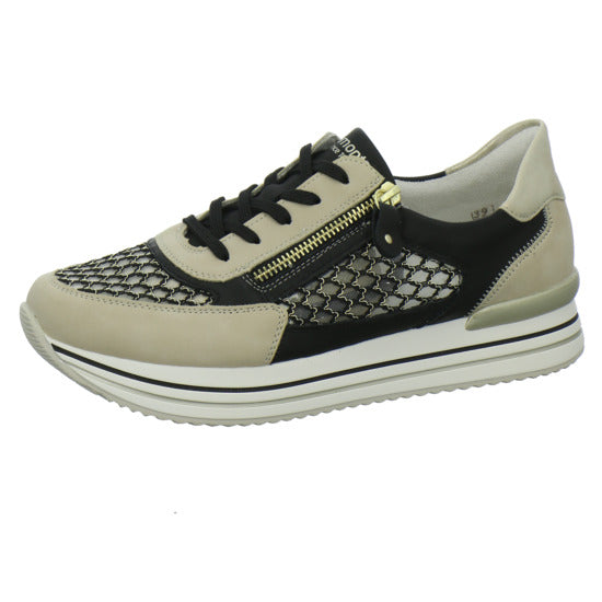Remonte Schnürhalbschuhe Beige-kombi - 360° Ansicht