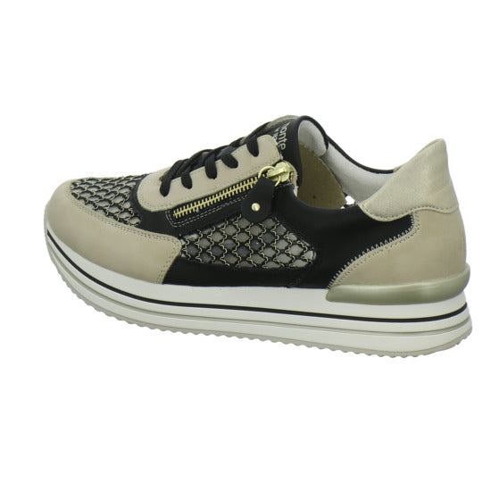 Remonte Schnürhalbschuhe Beige-kombi - 360° Ansicht