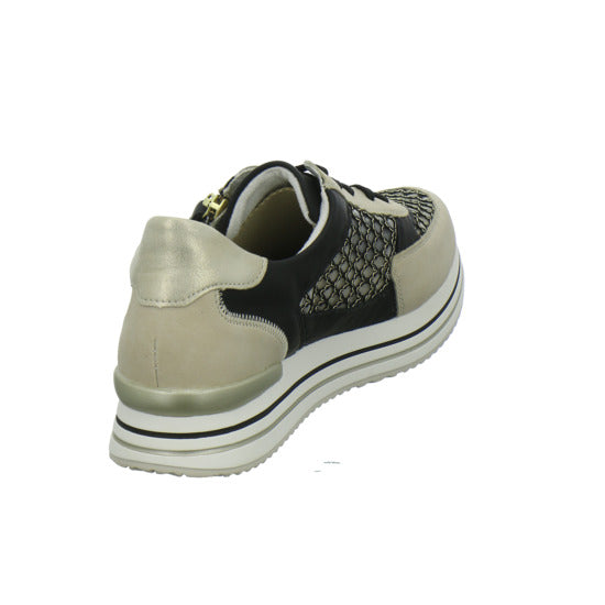 Remonte Schnürhalbschuhe Beige-kombi - 360° Ansicht