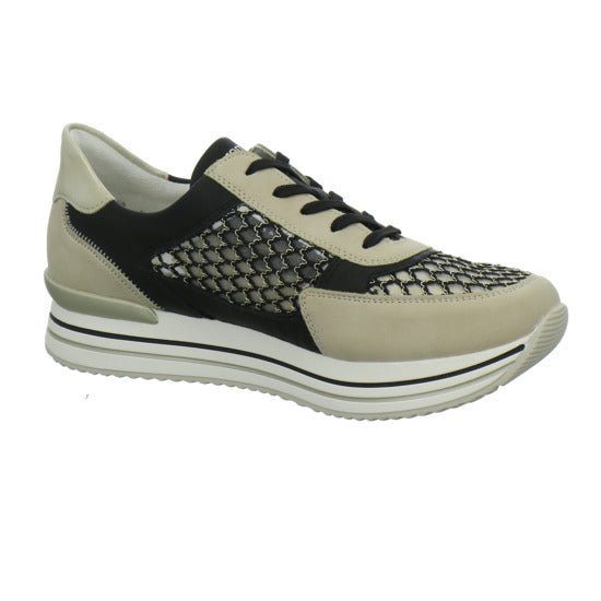 Remonte Schnürhalbschuhe Beige-kombi - 360° Ansicht