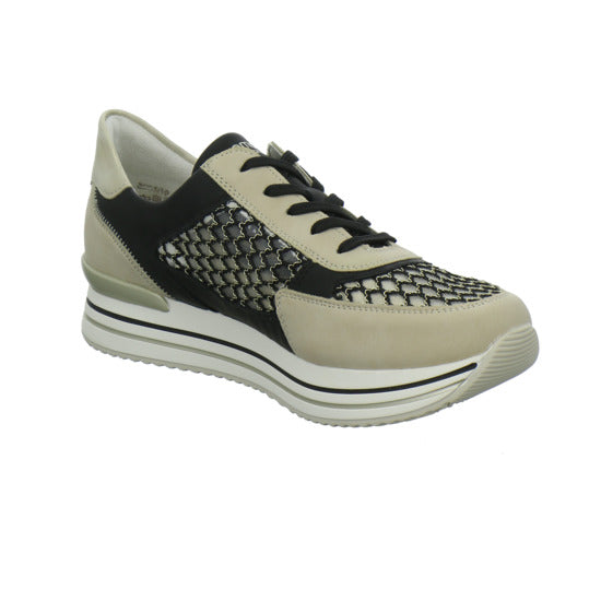 Remonte Schnürhalbschuhe Beige-kombi - 360° Ansicht