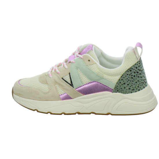 Poelman Schnürhalbschuhe Beige-kombi - 360° Ansicht