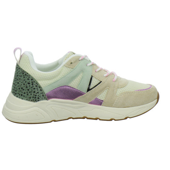 Poelman Schnürhalbschuhe Beige-kombi - 360° Ansicht