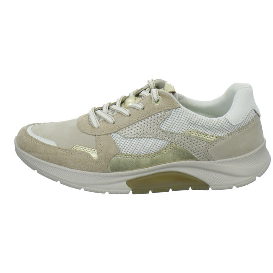 Gabor Comfort Sneaker Damen Rolling Soft Beige-kombi