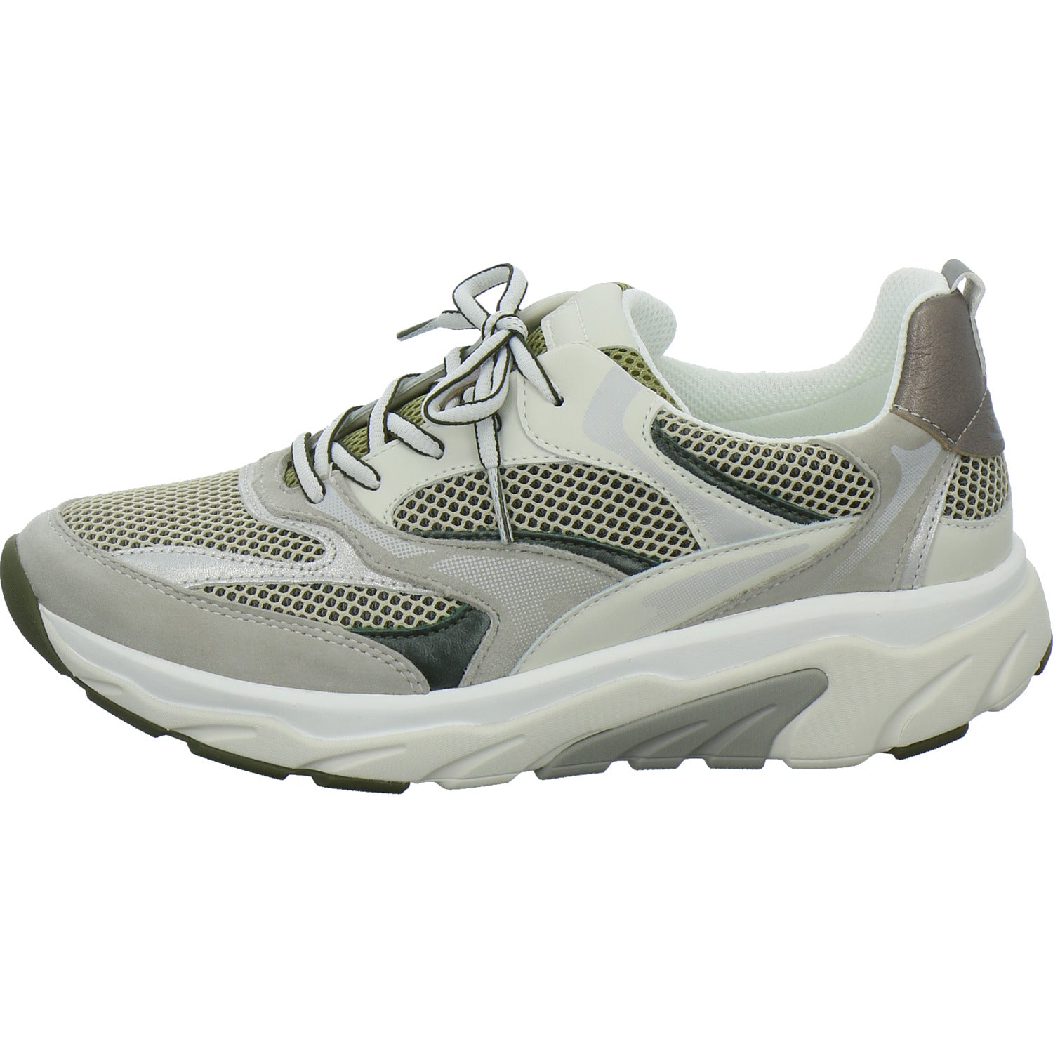 Gabor Comfort Sneaker Damen Rolling Soft Beige-kombi