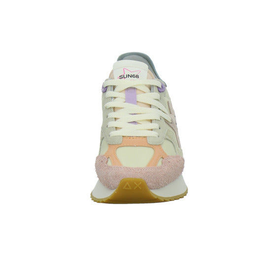 SUN68 Sneaker Damen Star Girl Beige-kombi