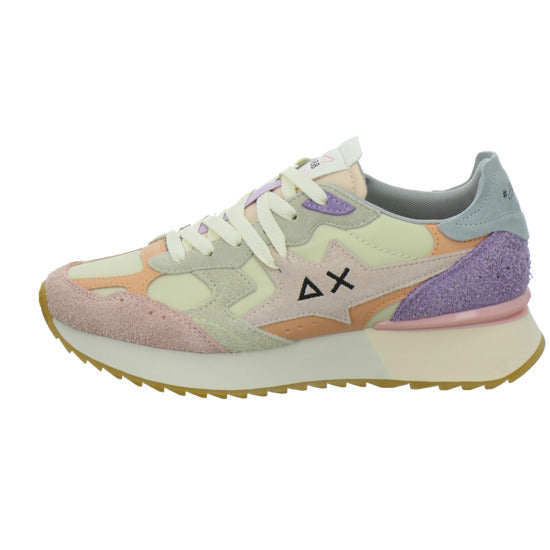 SUN68 Sneaker Damen Star Girl Beige-kombi