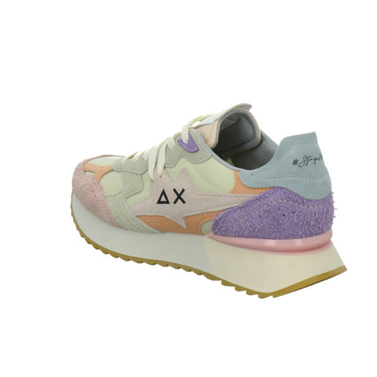 SUN68 Sneaker Damen Star Girl Beige-kombi