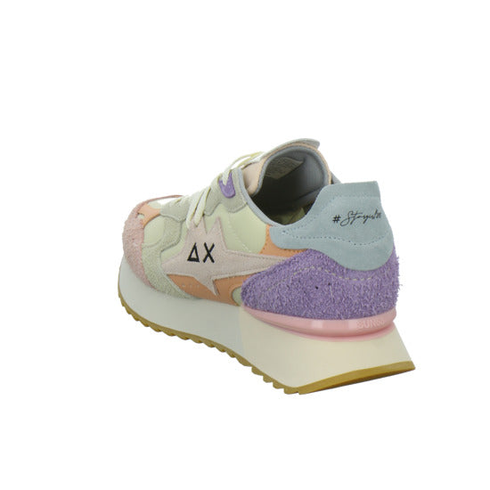 SUN68 Sneaker Damen Star Girl Beige-kombi