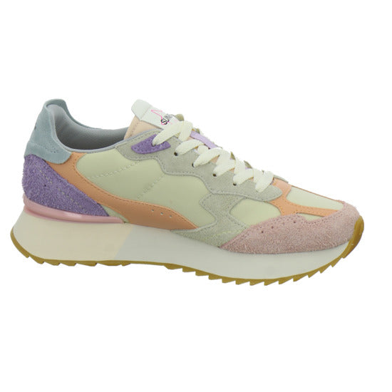 SUN68 Sneaker Damen Star Girl Beige-kombi