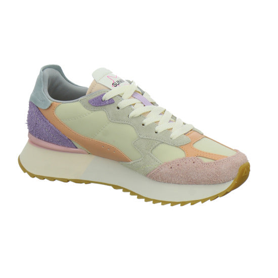 SUN68 Sneaker Damen Star Girl Beige-kombi