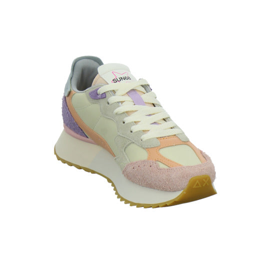 SUN68 Sneaker Damen Star Girl Beige-kombi