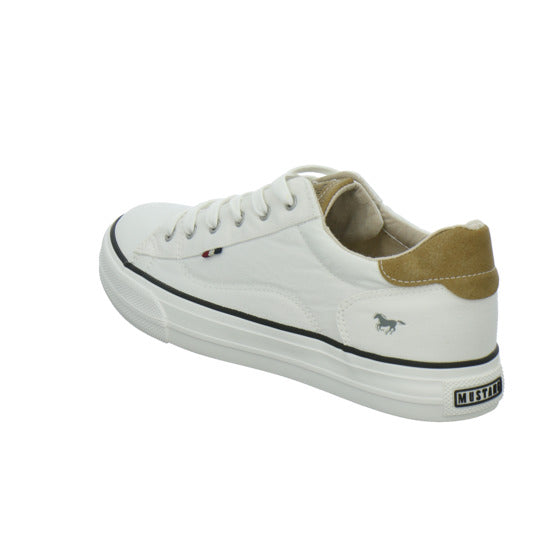 Mustang Schnürhalbschuhe Weiß - 360° Ansicht