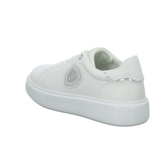 Blauer Schnürhalbschuhe Weiß