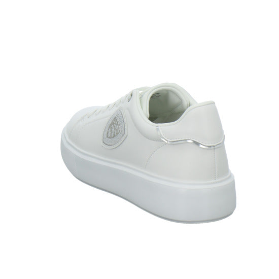 Blauer Schnürhalbschuhe Weiß