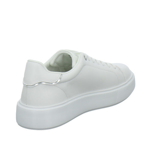 Blauer Schnürhalbschuhe Weiß