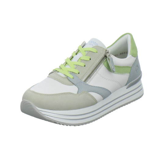 Remonte Schnürhalbschuhe Weiß-kombi