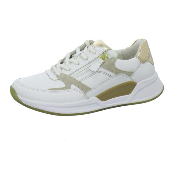 Gabor Comfort Rolling Soft Schnürhalbschuhe Weiß-kombi - 360° Ansicht