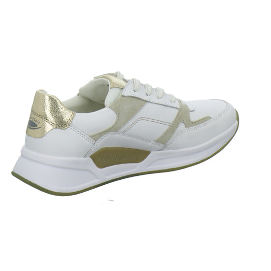 Gabor Comfort Rolling Soft Schnürhalbschuhe Weiß-kombi - 360° Ansicht